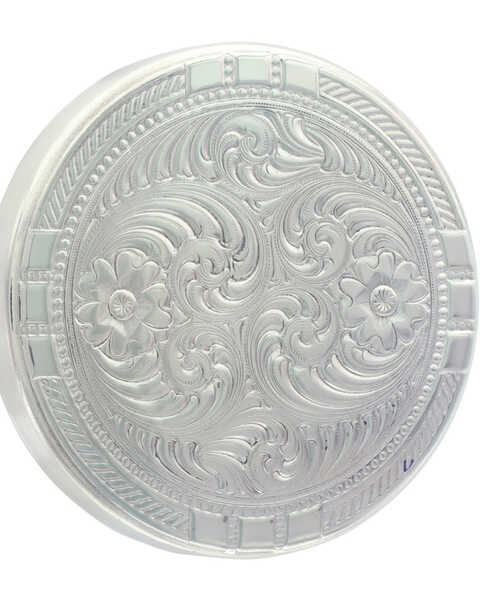 Image #1 - Montana Silversmiths New Traditions Four Directions Snuff Lid, Silver, hi-res