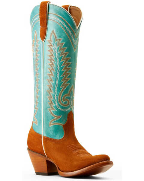 Image #1 - Ariat Women's Ambrose Tall Western Boots - Medium Toe , Brown, hi-res