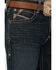 Image #2 - Ariat Men's M2 Bisman Gage Stretch Relaxed Stackable Bootcut Jeans, Blue, hi-res