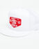 Image #1 - Lazy J Ranch Men's Red Ranch Logo Patch Mesh-Back Ball Cap, White, hi-res