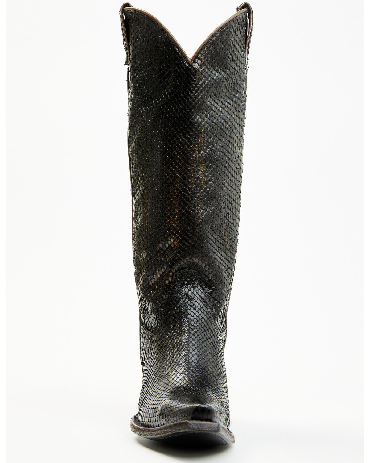 Image #4 - Idyllwind Women's Slay Exotic Python Tall Western Boots - Snip Toe, Black, hi-res