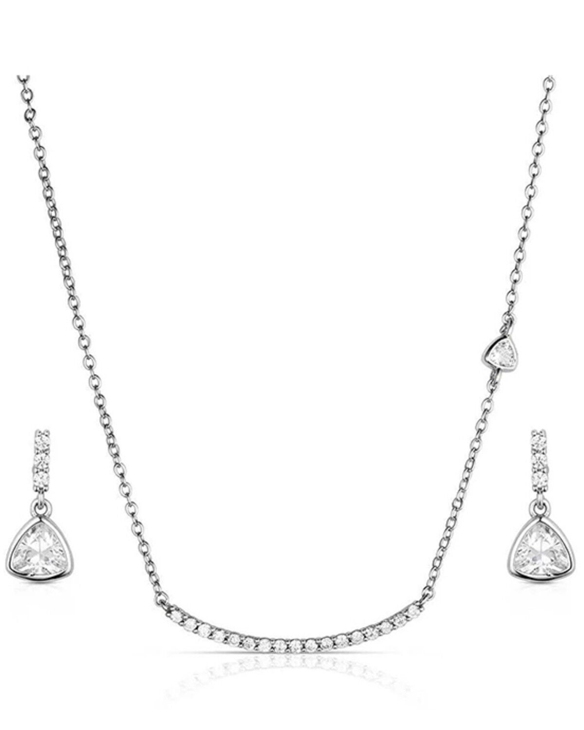 Montana Silversmiths Women's Stars Align Jewelry Set - 2 Piece, Silver, hi-res