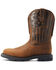 Image #2 - Ariat Men's Sierra Shock Shield Western Boots - Steel Toe, Brown, hi-res