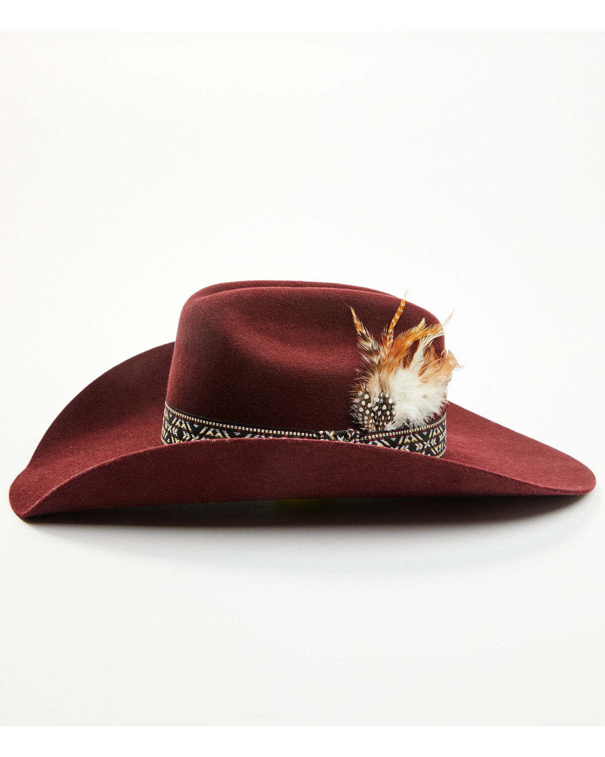 Image #4 - Idyllwind Women's Sutherland Wool Felt Cowboy Hat, Burgundy, hi-res