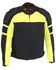 Image #1 - Milwaukee Leather Men's Mesh Racing Jacket with Removable Rain Jacket Liner, Bright Green, hi-res