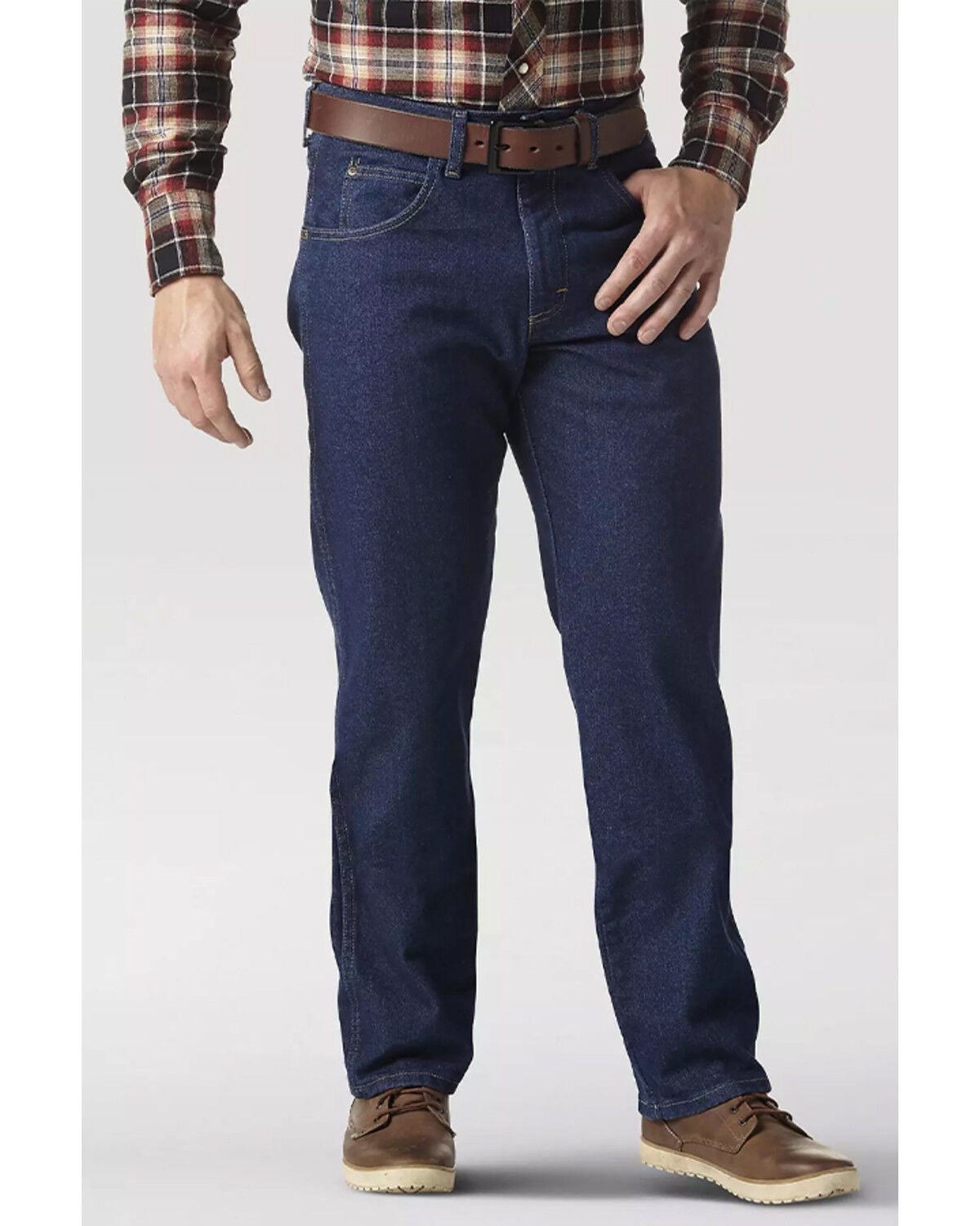 Wrangler Men's Rugged Wear&reg; Relaxed Straight Denim Jeans - Big, Blue, hi-res