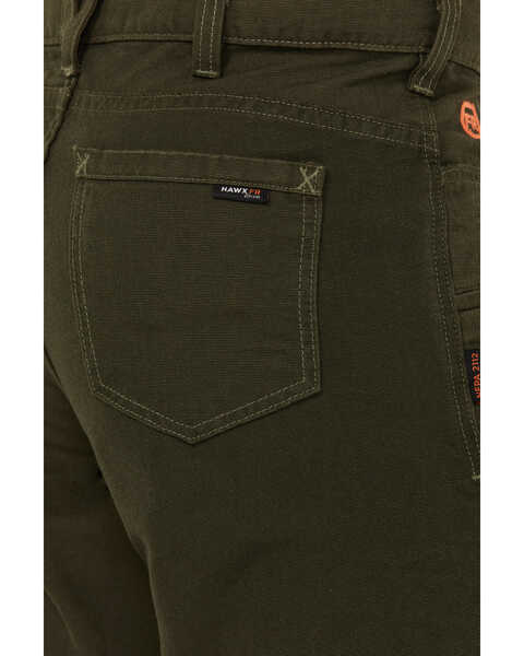 Image #4 - Hawx Men's FR Canvas Pants, Forest Green, hi-res