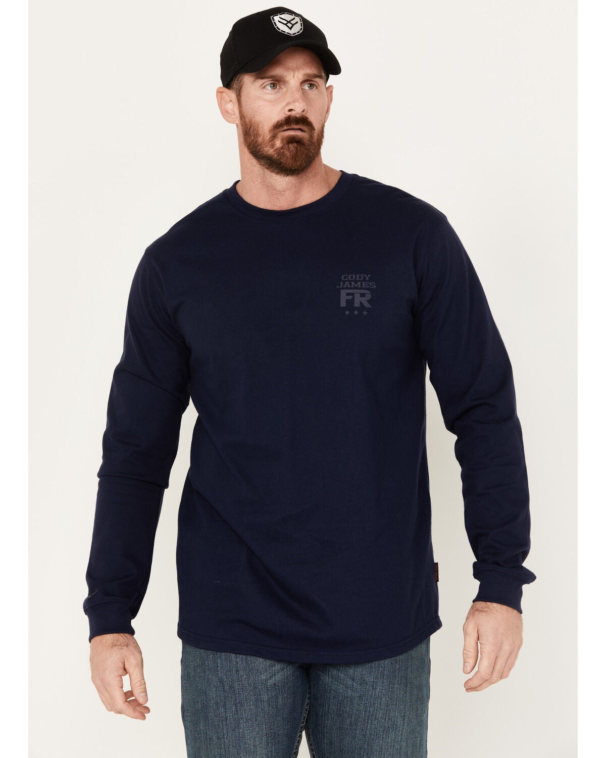 Image #1 - Cody James Men's FR Vintage Graphic Long Sleeve Work Shirt, Chilli, hi-res