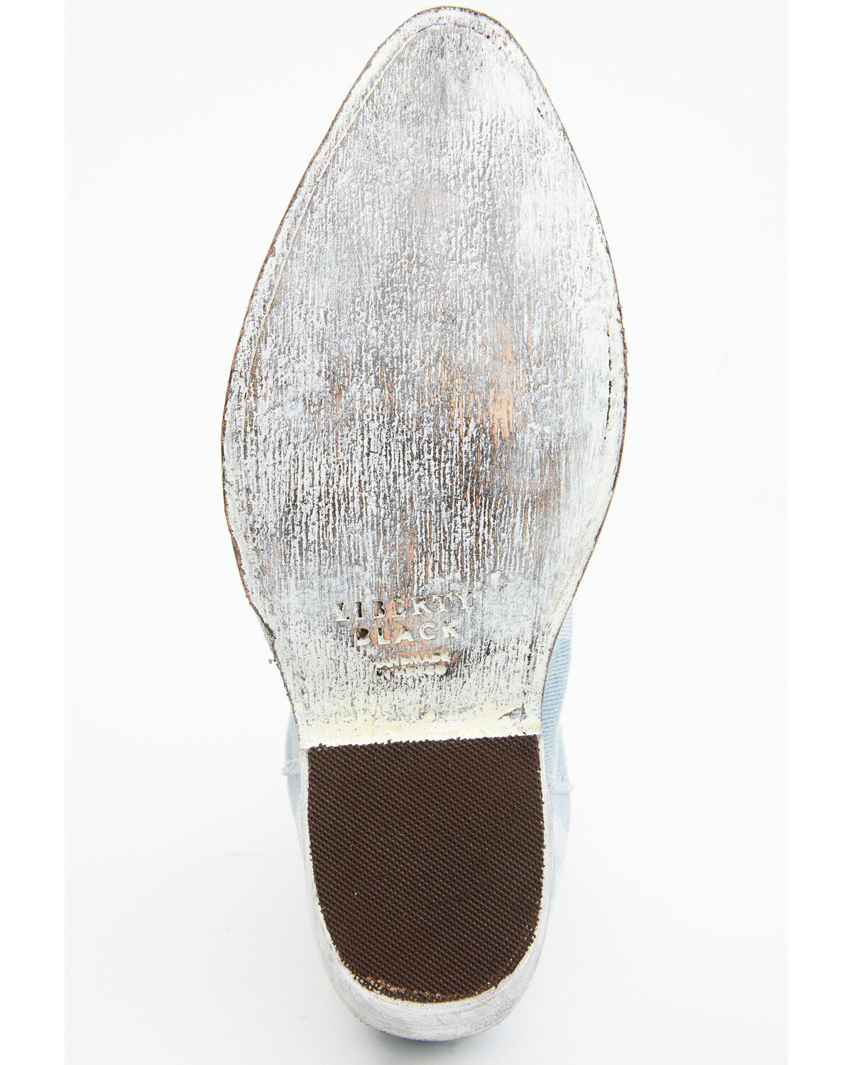 Image #7 - Liberty Black Women's Simone Made in Denim Western Booties - Round Toe, Light Blue, hi-res