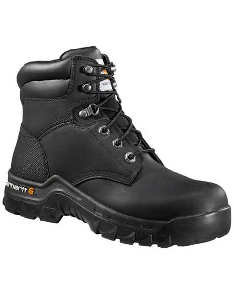Image #1 - Carhartt Women's Rugged Flex® 6" Lace-Up Work Boots - Composite Toe, Black, hi-res