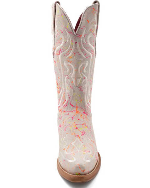 Image #4 - Ferrini Women's Belle Western Boots - Snip Toe , White, hi-res