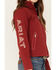 Ariat Women's Embroidered Logo Aparejo Team Softshell Jacket, Red, hi-res