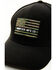 Image #2 - Howitzer Men's Camo Print Flag Patch Ball Cap, Black, hi-res