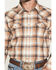 Image #3 - Cody James Men's Bravo Plaid Print Long Sleeve Snap Flannel Shirt - Tall, Tan, hi-res