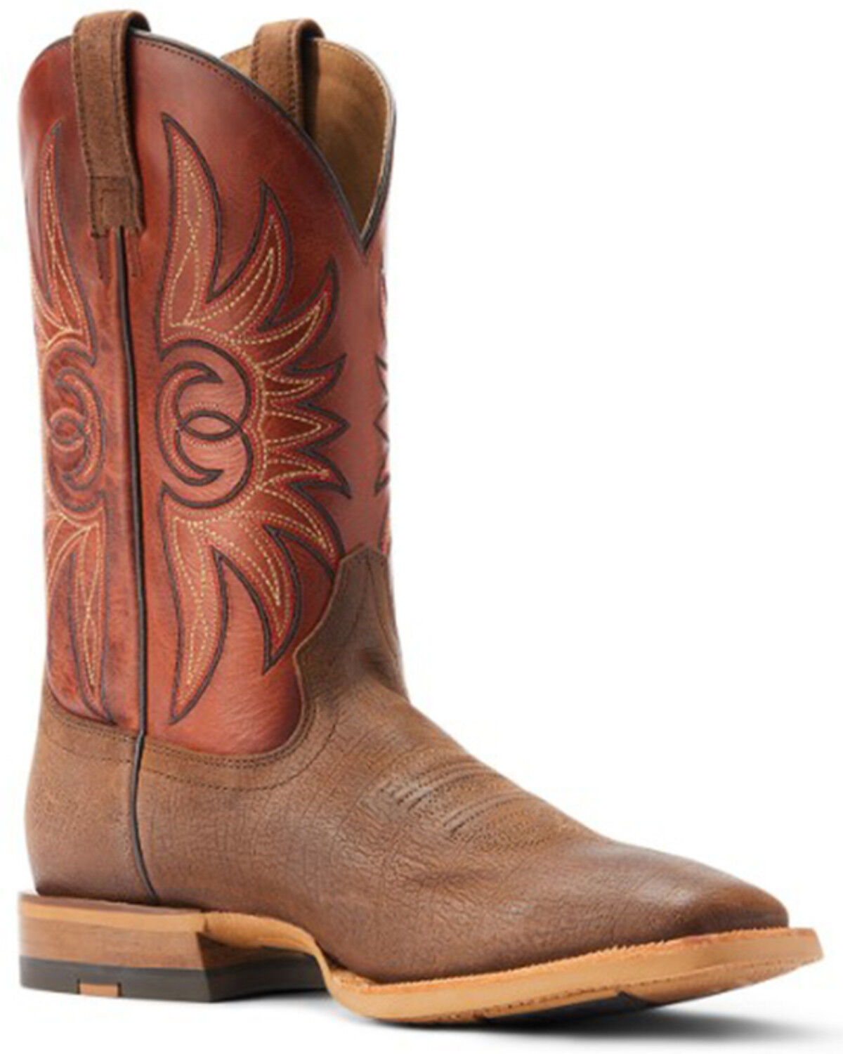 Image #1 - Ariat Men's Arena Winner Western Performance Boots - Broad Square Toe, Brown, hi-res