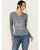 Image #1 - Cleo + Wolf Women's Tequila Graphic Long Sleeve Thermal, , hi-res