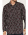 Image #3 - Moonshine Spirit&reg; Men's Lava Paisley Print Long Sleeve Snap Western Shirt, Burgundy, hi-res