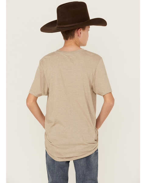Image #4 - Cody James Boys' Cowboy Sketch Short Sleeve Graphic T-Shirt , Oatmeal, hi-res