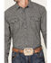 Image #3 - Blue Ranchwear Men's Jasper Heather Long Sleeve Snap Flannel Shirt, Black, hi-res