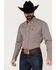 Image #1 - Wrangler Men's Classics Plaid Print Long Sleeve Button-Down Western Shirt - Tall , Burgundy, hi-res