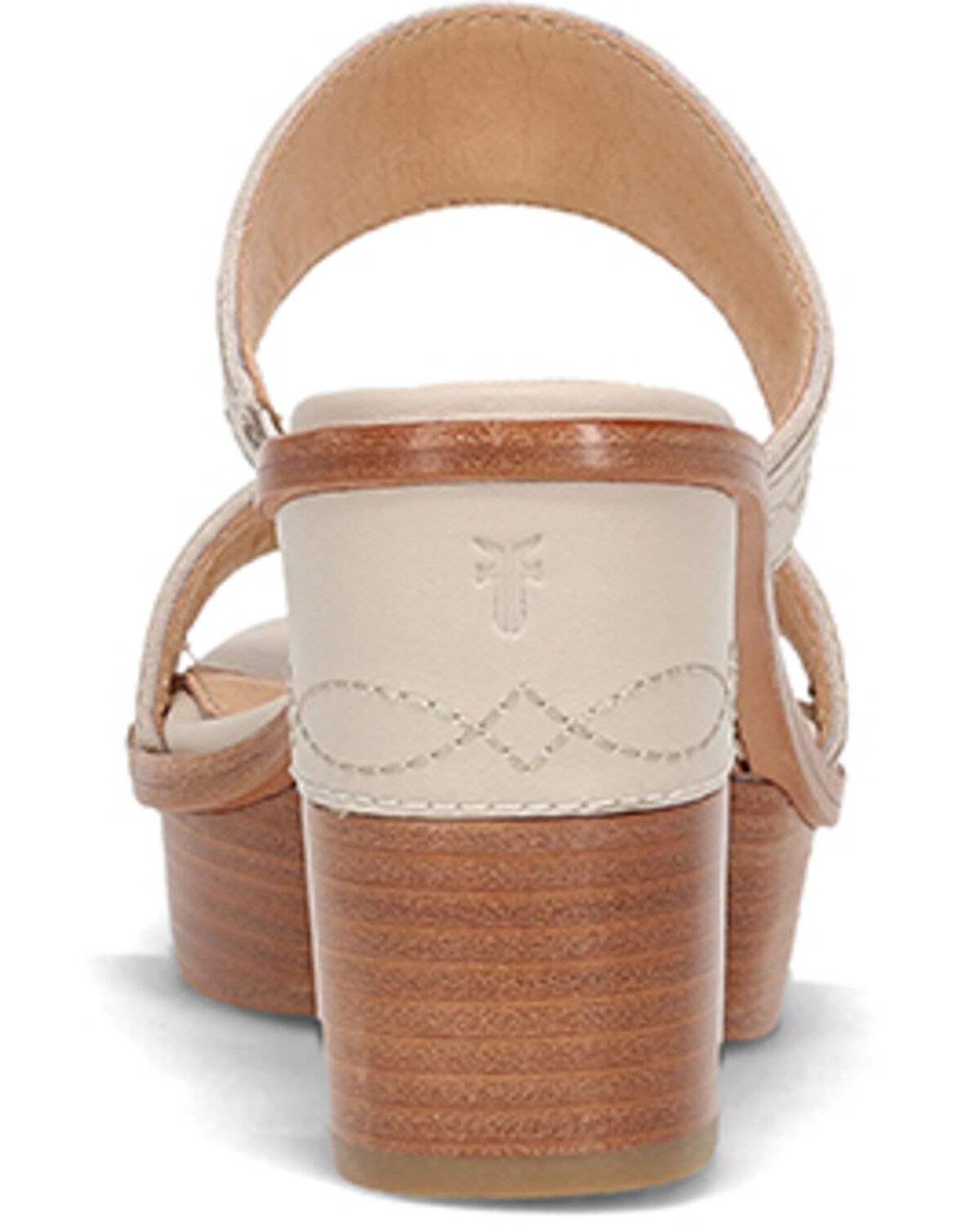 Image #5 - Frye Women's Pipa Woodstock 2 Band Platform Sandal, Ivory, hi-res