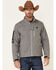 Image #1 - HOOey Men's Solid Grey Sleeve Logo Zip-Front Softshell Jacket , , hi-res