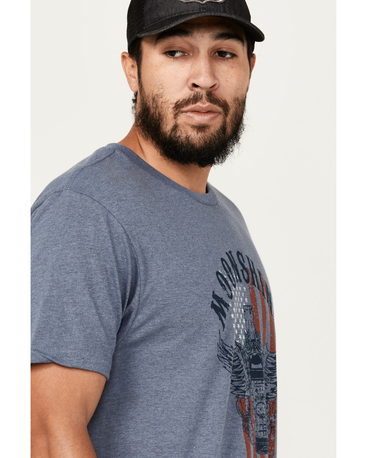 Image #2 - Moonshine Spirit Men's Winged Bottle Short Sleeve Graphic T-Shirt, Charcoal, hi-res