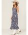Image #2 - Cotton & Rye Women's Floral Print Midi Sundress, Blue, hi-res