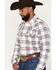 Image #2 - Gibson Trading Co Men's Tucker Plaid Print Long Sleeve Snap Flannel Shirt, White, hi-res