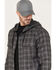 Image #2 - Hawx Men's Roberson Long Sleeve Hooded Flannel, Charcoal, hi-res
