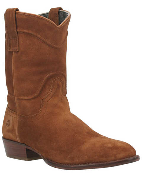 Dingo Men's Suede Stampede Western Boots - Pointed Toe, Camel, hi-res