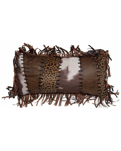Carstens Home Wrangler Western Patch Throw Pillow, Brown, hi-res