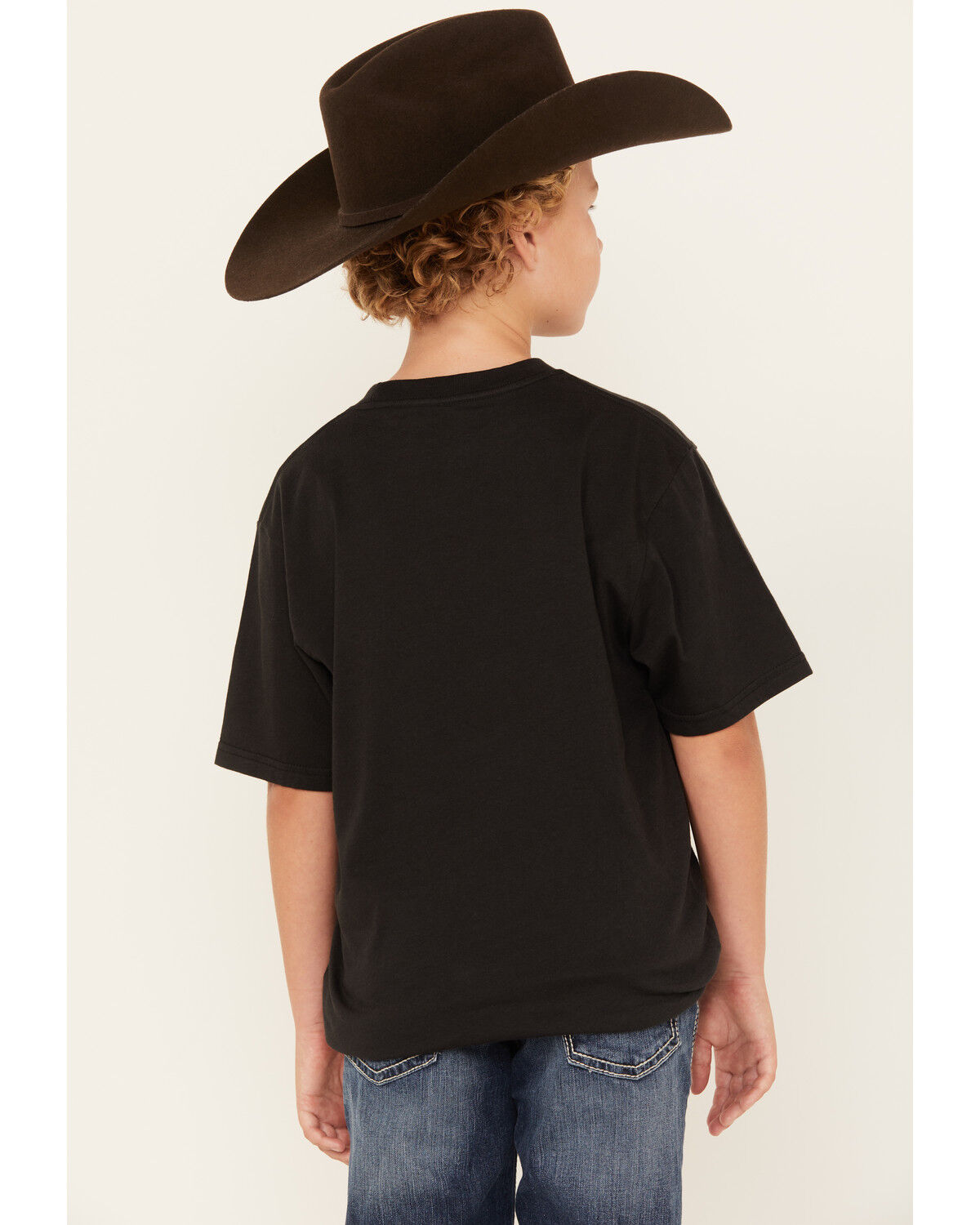 Image #4 - Ariat Boys' Boot Barn Exclusive Geo Logo Short Sleeve Graphic T-Shirt, Black, hi-res