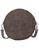 Montana West Women's Floral Embroidered Collection Circle Crossbody Handbag, Coffee, hi-res