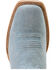Image #4 - Ariat Women's Riata Suede Western Boots - Broad Square Toe, Blue, hi-res