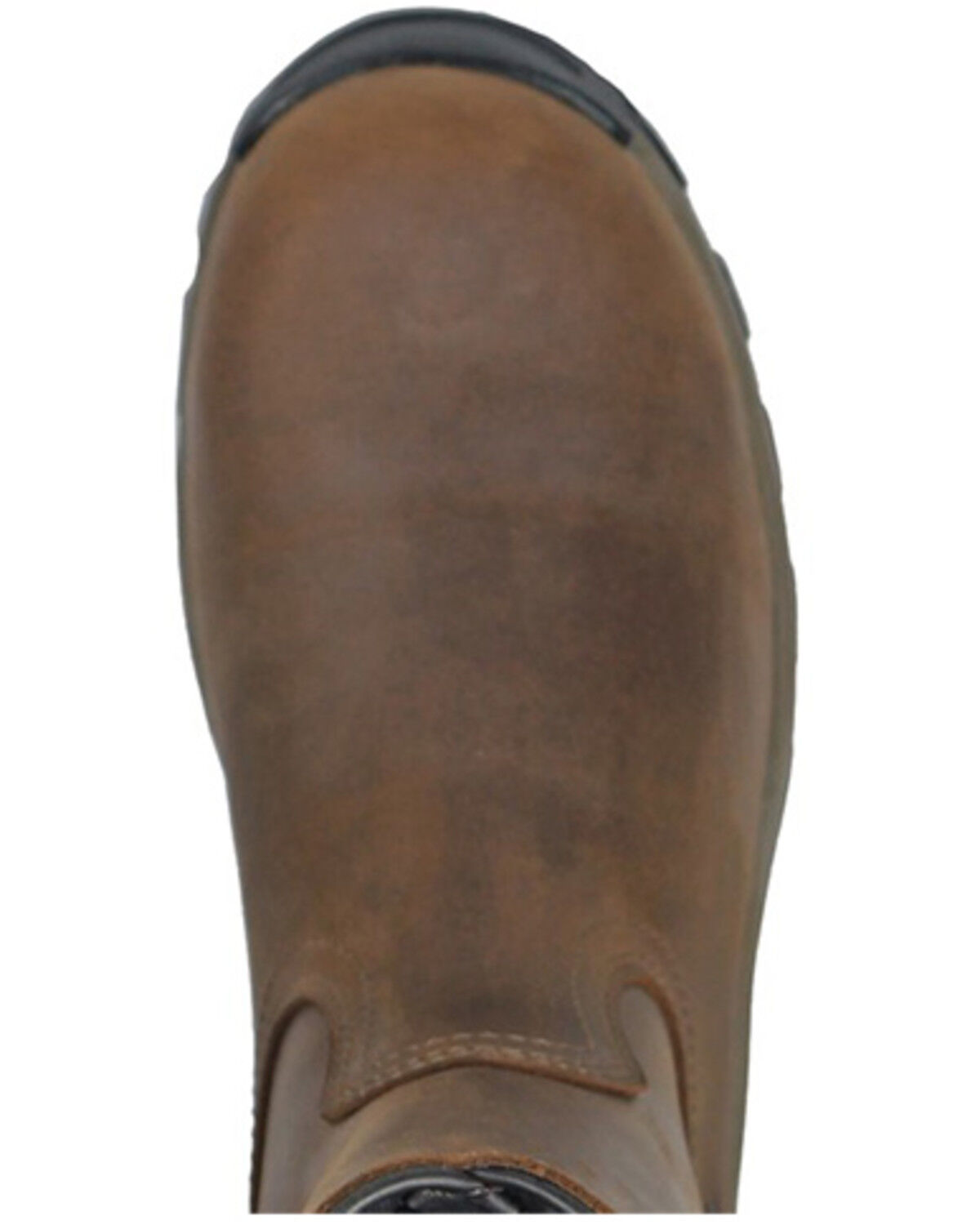 Image #6 - Hoss Men's 8" Waterproof Side-Zip Work Boots - Composite Toe, Brown, hi-res