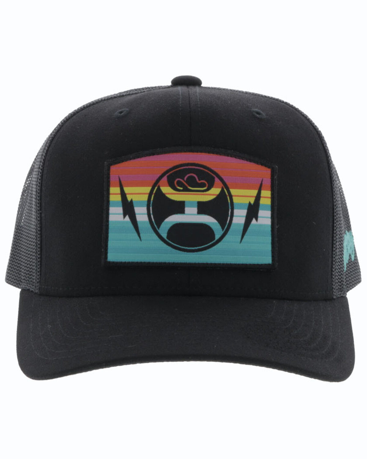 Image #3 - Hooey Men's San Lucas Trucker Cap, Black, hi-res