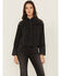 Image #1 - Idyllwind Women's Concho Embellished Long Sleeve Snap Western Shirt, Black, hi-res