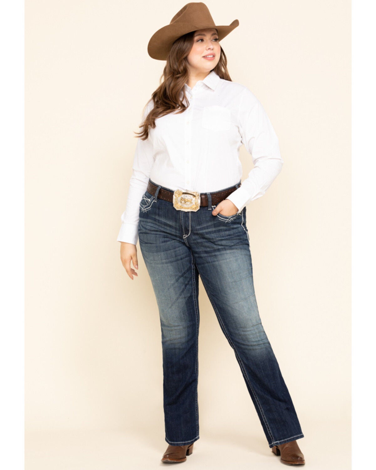 Ariat Women's White Kirby Stretch Shirt 