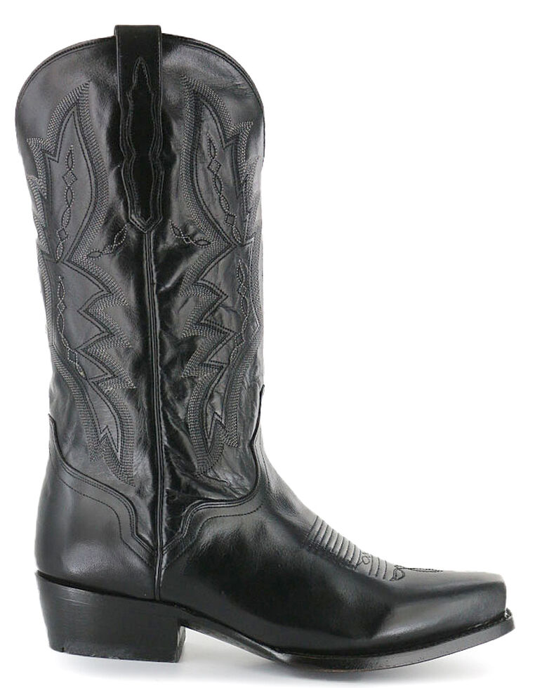 square toe calf boots