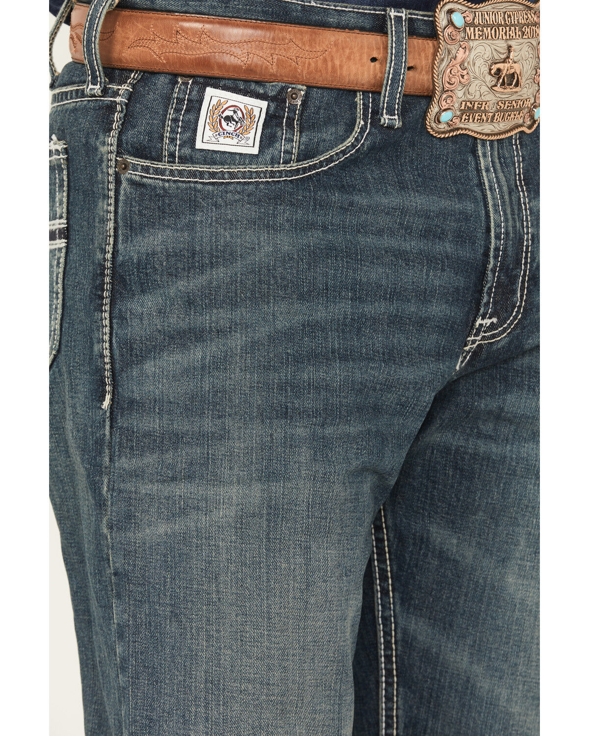 Cinch White Label Relaxed Fit Mid Rise Jeans Dark Stonewash Cinch White Label Relaxed Fit Mid Rise Jeans Dark Stonewash