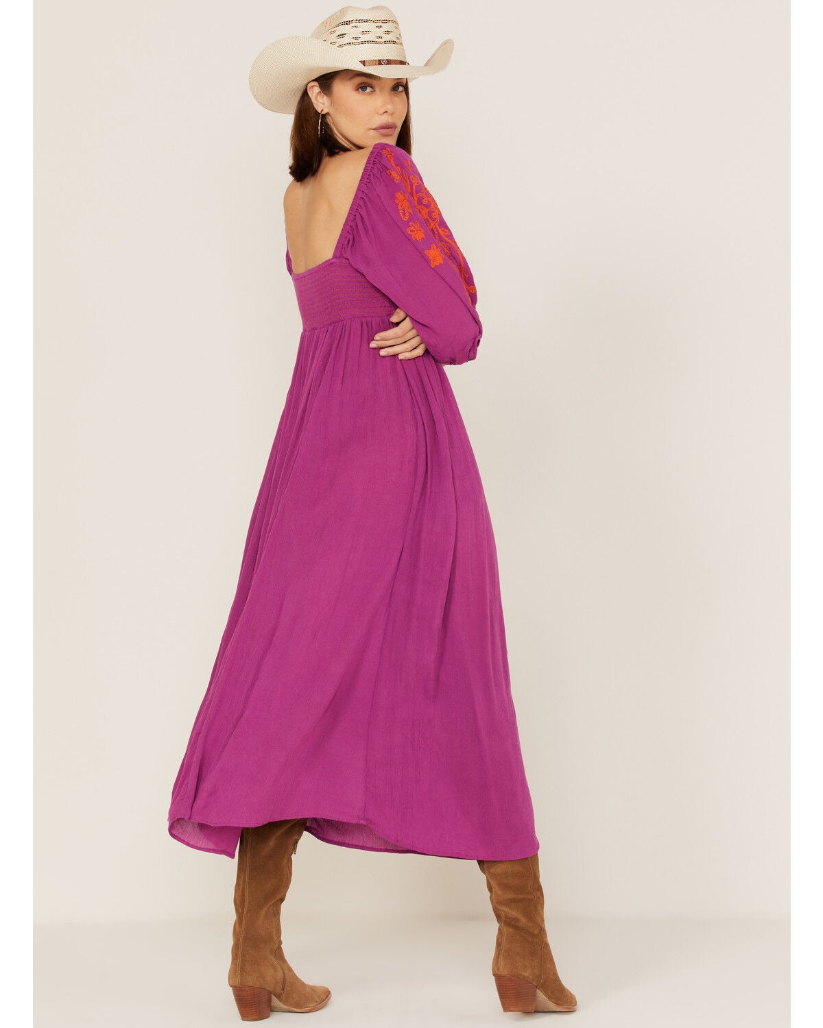free people long sleeve midi dress Madsen Midi Dress