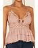 Image #3 - Free People Women's Adella Cami, Mauve, hi-res
