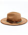 Shyanne Women's Rancher Tonal Ribbons & Turquoise Bead Fedora Hat, Tan, hi-res