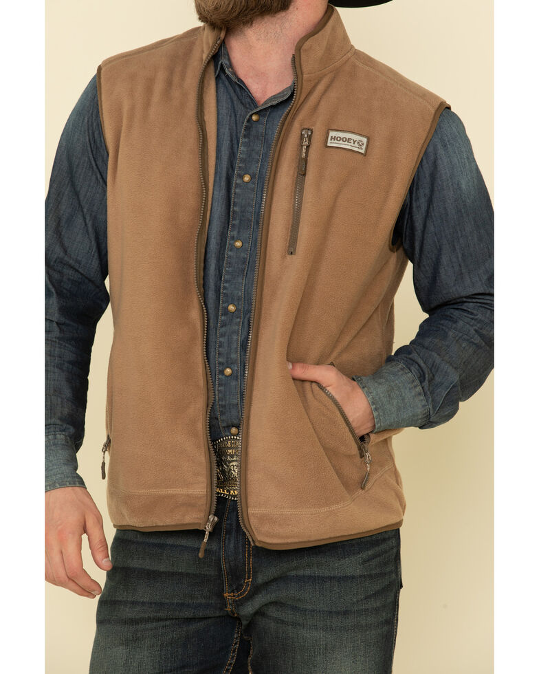 HOOey Men's Natural Fleece ZipUp Vest Sheplers