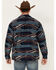 Ariat Men's Chimayo Southwestern Print Jacket, Navy, hi-res