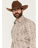 Image #2 - Panhandle Slim Men's Paisley Print Long Sleeve Snap Stretch Western Shirt, Tan, hi-res
