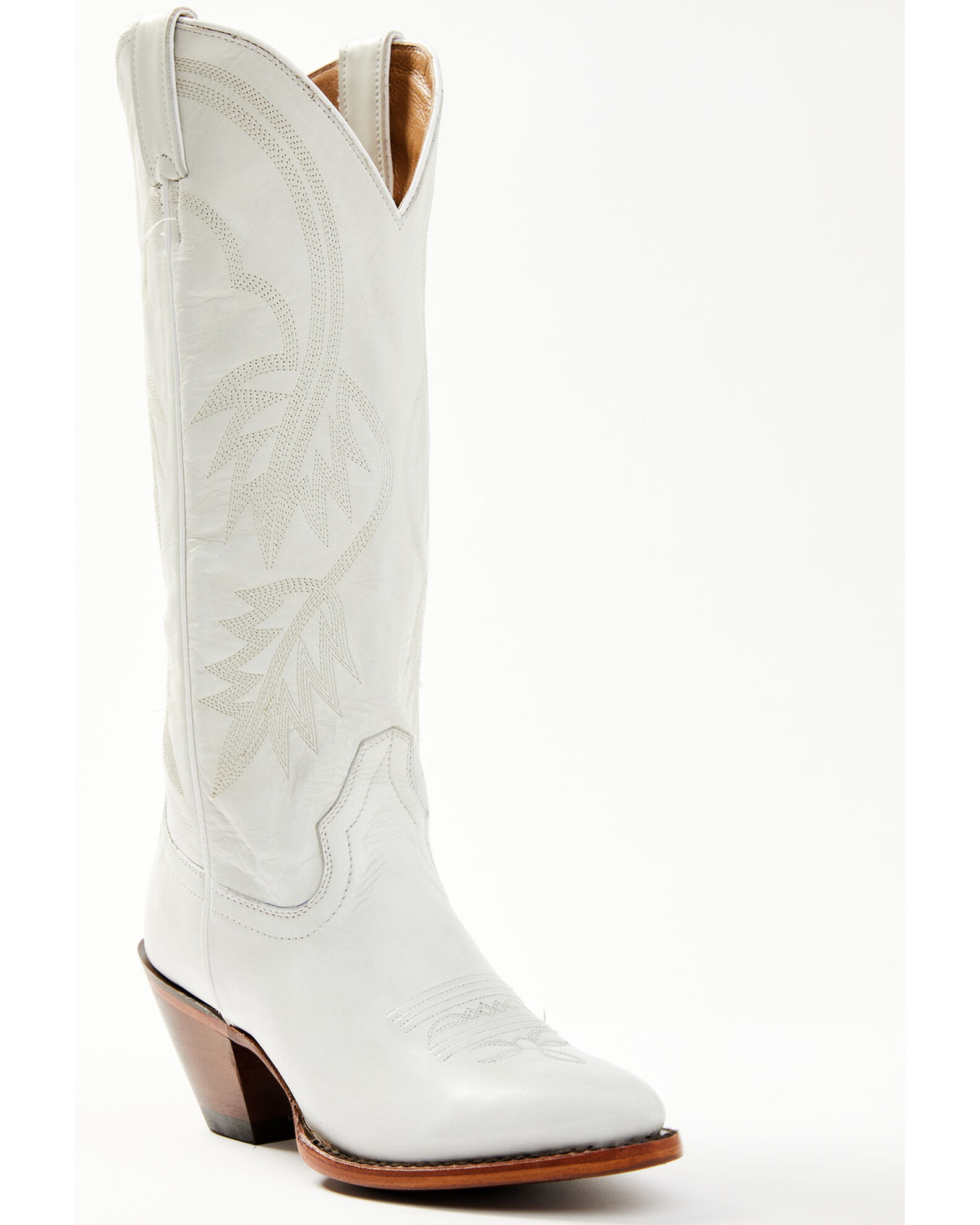 White booties round toe hot sale