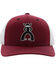 Image #3 - Hooey Men's Punchy Logo Embordered Trucker Cap, Maroon, hi-res