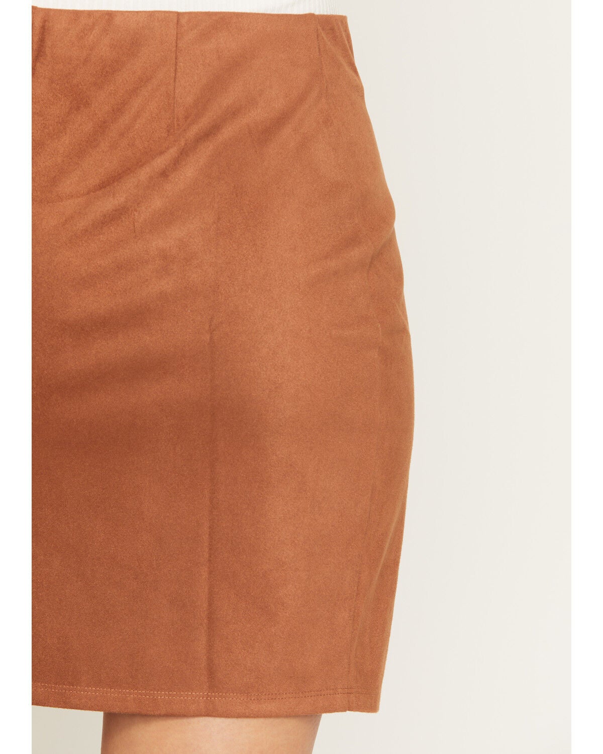 Image #6 - Idyllwind Women's Ellington Faux Suede Concho Button Mini Skirt, Caramel, hi-res